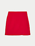 Side Split Mini A-Line Skirt
