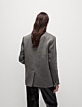 Textured Blazer Coat With Wool