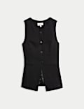Jersey Collarless Waistcoat
