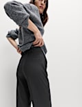 Straight Leg Trousers with Stretch