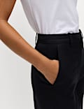 Straight Leg Trousers with Stretch
