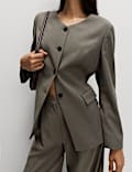Collarless Jacket