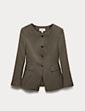 Collarless Jacket