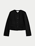 Collarless Jacket