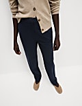 Straight Leg Trousers with Stretch