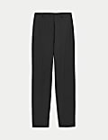 Straight Leg Trousers with Stretch