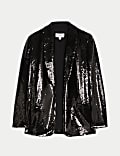 Embellished Relaxed Single Breasted Blazer