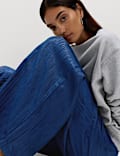 Lyocell Rich Crinkle Wide Leg Trousers