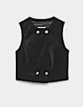 Velvet Cotton Rich Double Breasted Waistcoat