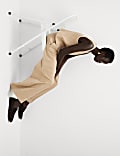 Pantalon coupe large imitation daim