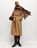 Cotton Rich Belted Longline Trench Coat