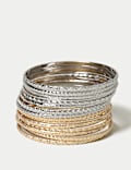 Mixed Metal Stacker Bangle Pack 