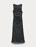 Printed Midi Bodycon Dress