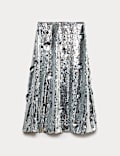 Sequin Midaxi A-Line Skirt