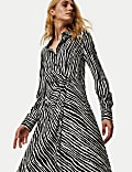 Striped Midaxi Shirt Dress