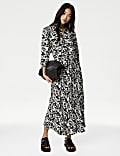 Floral Belted Midaxi Shirt Dress