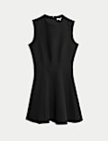 Round Neck Mini Skater Dress