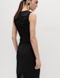 Jersey Ruched Midaxi Bodycon Dress