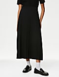 Jersey Pleated Midaxi Skirt