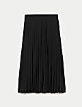 Jersey Pleated Midaxi Skirt