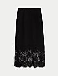Lace Midaxi Slip Skirt