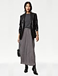 Pleated Midaxi Skirt