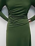 Jersey Round Neck Midaxi Column Dress