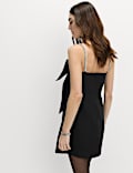 Embellished Bow Detail Mini Dress