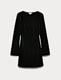 Velvet Mini Skater Dress