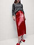 Sequin Midaxi Pencil Skirt