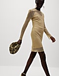 Lurex Sparkly Mini Column Dress