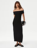 Jersey Bardot Midaxi Bodycon Dress