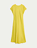 Round Neck Midaxi Column Dress