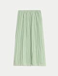Crinkle Midaxi Column Skirt