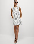 Polka Dot Mini Shift Dress