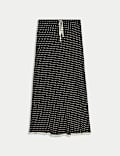 Polka Dot Midaxi A-Line Skirt