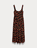 Printed Corset Waisted Dress