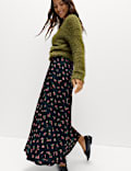 Floral Midaxi A-Line Skirt