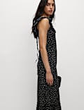 Floral Ruffle Midi Tiered Dress