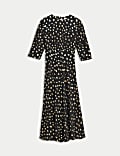 Foil Animal Print Midaxi Column Dress