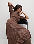 Round Neck Spot Print Midaxi Tea Dress