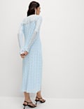 Lace Midaxi Column Dress