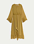 Maxi-Stufenkleid mit Rüschendetail