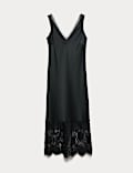 Satin Lace Dress