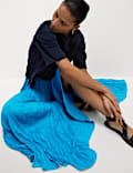Pleated Maxi Skirt