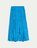 Pleated Maxi Skirt