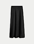 Σατέν μίντι-μάξι φούστα