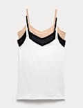 Lot de 3 maillots de corps en coton à bretelles