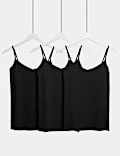 3pk Cotton Rich Strappy Vests