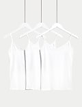 3pk Cotton Rich Strappy Vests